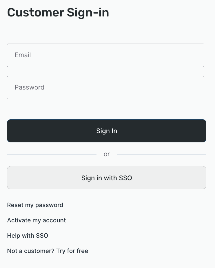 Unified login experience