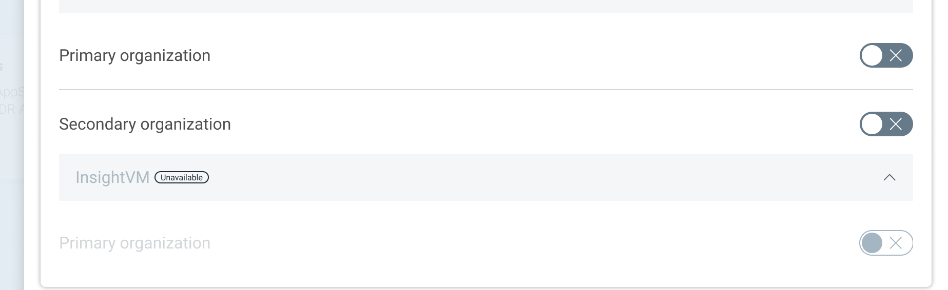 Organisation flow for complex accounts